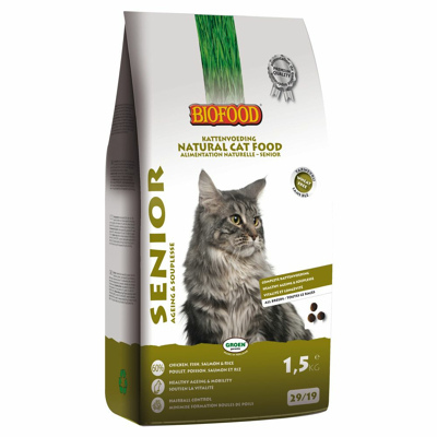 Afbeelding van Biofood Cat Senior Ageing &amp; Souplesse 1,5 KG
