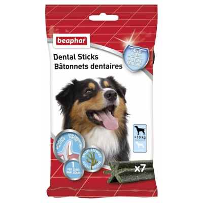 Afbeelding van Beaphar Dental Sticks Middel/Grote Hond Hondensnacks 182 g 7 stuks