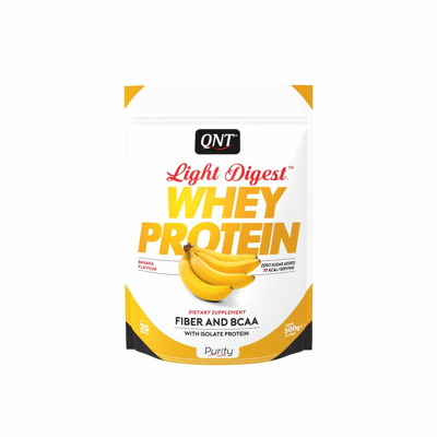 Afbeelding van QNT Light Digest Whey Protein Banana 500 gr