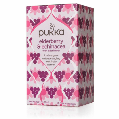 Afbeelding van Pukka Elderberry &amp; Echinacea Thee 20ZK