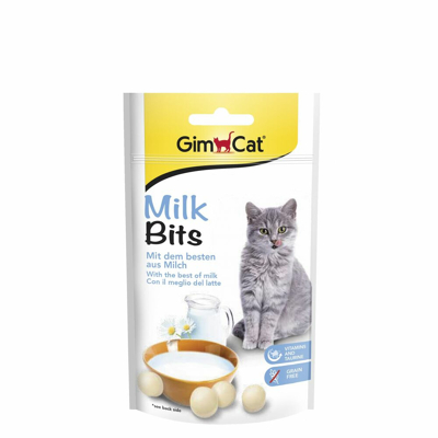 Afbeelding van Gimcat Milk Bits Kattensnack Melk 40 g