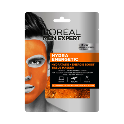 Afbeelding van 1+1 gratis: L&#039;Oréal Men Expert Hydra Energetic Gezichtsmasker
