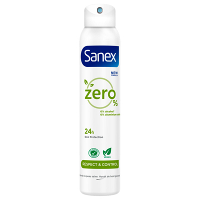 Afbeelding van 1+1 gratis: Sanex Deodorant Spray Zero% Normale huid 200 ml