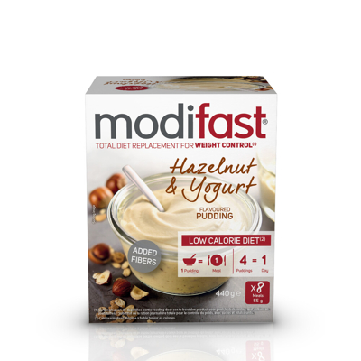 Afbeelding van Intensive Pudding Hazelnoot &amp; Yoghurt 8 Zakjes