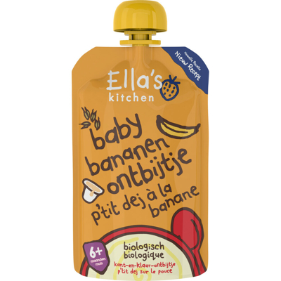 Afbeelding van Ella&#039;s Kitchen Baby ontbijtje banaan 6+ maanden 100 g