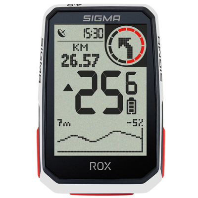 Afbeelding van Sigma ROX 4.0 GPS fietscomputer HR Set BikeTotaal.nl Wit
