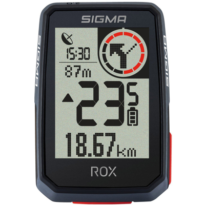 Afbeelding van Sigma ROX 2.0 GPS fietscomputer Top Mount set BikeTotaal.nl Zwart