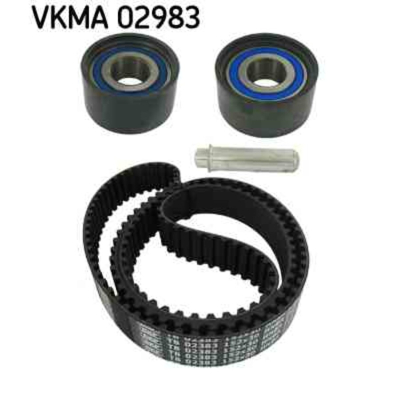 Imagem de SKF VKMA 02983 Jogo de correias dentadas 152 com amortecedor tensor, rolo tensor perfil dentado trapezoidal FIAT: Ducato II Van