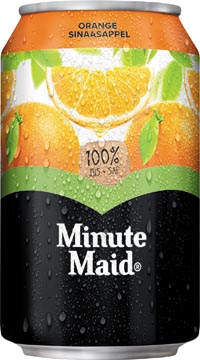 Afbeelding van Minute Maid Orange, sleek blik van 33 cl, pak 24 stuks frisdrank