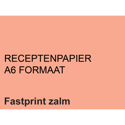 Afbeelding van Receptpapier Fastprint A6 80gr zalm 2000vel