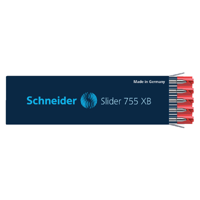 Afbeelding van Balpenvulling Schneider 755 Slider Jumbo extra breed 0.6mm rood