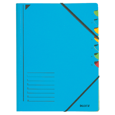 Afbeelding van Sorteermap Leitz 7 tabbladen karton blauw
