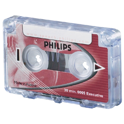 Afbeelding van Cassette dicteer Philips LFH 0005 2x15min met clip