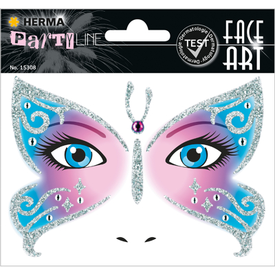 Afbeelding van Herma 15308 Face Art Stickers Vlinder