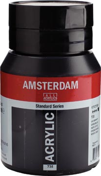 Afbeelding van Amsterdam acrylverf, flesje van 500 ml, oxydezwart acrylverf