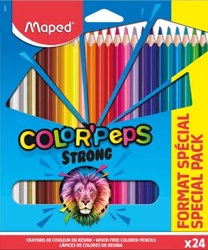 Afbeelding van Maped kleurpotlood Color&#039;Peps 20 kleurpotloden + 4 fluo