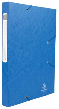 Afbeelding van Exacompta elastobox Cartobox rug van 2,5 cm, blauw, 5/10e kwaliteit