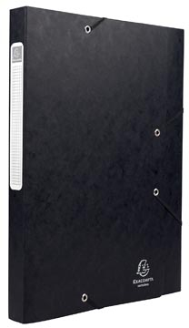 Afbeelding van Exacompta elastobox Cartobox rug van 2,5 cm, zwart, 5/10e kwaliteit