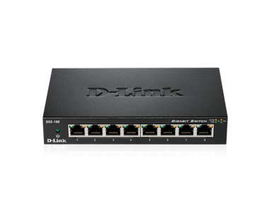 Afbeelding van D Link DGS 108 netwerk switch Unmanaged L2 Gigabit Ethernet (10/100/10