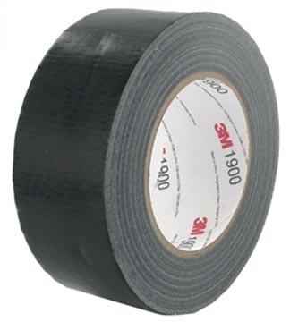 Afbeelding van 3M duct tape 1900, 50 mm x m, zwart