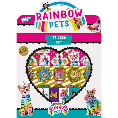 Afbeelding van Stickerset Totum Rainbow Pets