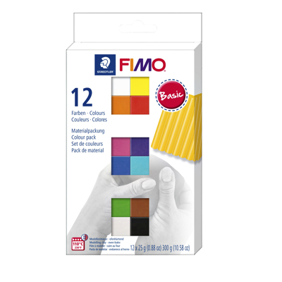 Afbeelding van 12 Brilliant Colours Pack Set Fimo Soft