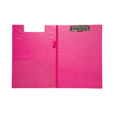 Afbeelding van Klembordmap MAUL A4 staand met penlus PVC neon roze