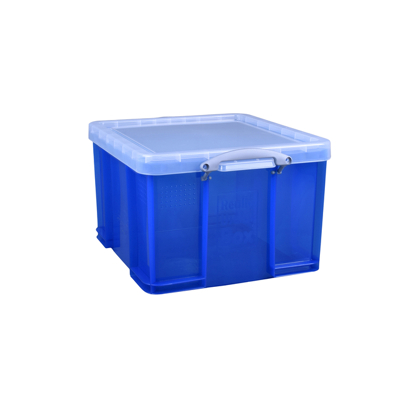 Afbeelding van Opbergbox Really Useful 42 liter 520x440x310 mm transparant blauw