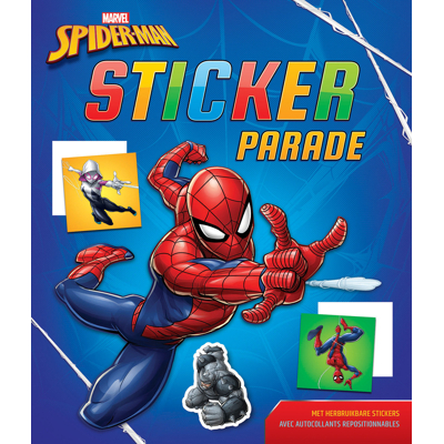 Afbeelding van Kleur en stickerboek Deltas Stickerparade Marvel Spider man