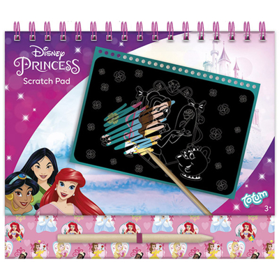 Afbeelding van Knutselset Totum Disney Princess scratchbook