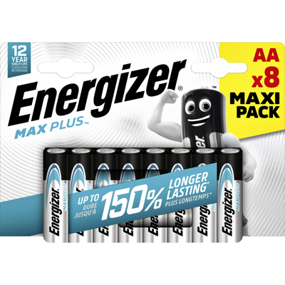Afbeelding van Batterij Energizer Max Plus 8xAA alkaline