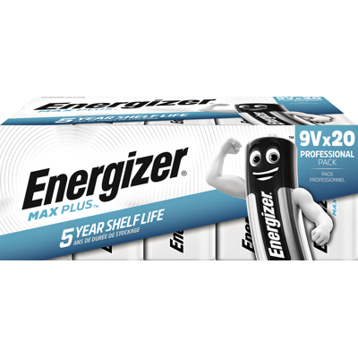 Afbeelding van Batterij Energizer Max Plus 20x9v alkaline