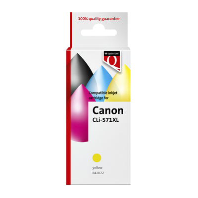 Afbeelding van Inktcartridge Quantore alternatief tbv Canon CLI 571XL geel