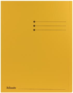 Afbeelding van Esselte dossiermap geel, pak van 100 stuks