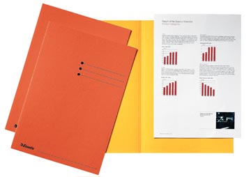 Afbeelding van Esselte dossiermap oranje, karton van 180 g/m², pak 100 stuks