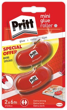 Afbeelding van Pritt lijmroller Glue it Refill, blister met 2 stuks (2e aan halve pri