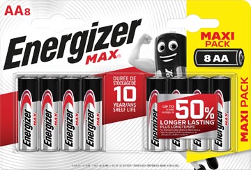 Afbeelding van Energizer batterijen Max AA, blister van 8 stuks