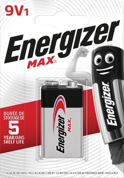 Afbeelding van Alkaline Battery 9 V Max 1 Blister Energizer