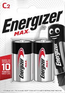 Afbeelding van Alkaline Batterij C 1.5 V Max 2 Blister Energizer