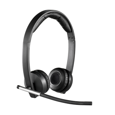 Afbeelding van Logitech Headset H820e, Draadloos, DECT, Stereo zwart, Zakelijk