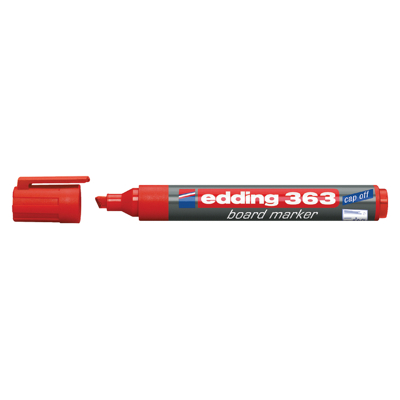 Afbeelding van Viltstift edding 363 whiteboard schuin 1 5mm rood