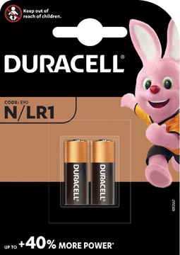 Afbeelding van Duracell LR1 Batterij MN9100 2stuk(s) 1.5V 0.88Ah 5000394203983