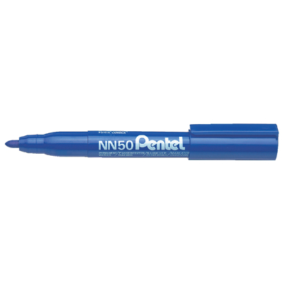 Afbeelding van Viltstift Pentel NN50 rond blauw 1.5 3mm
