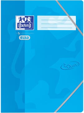 Afbeelding van 10x Oxford Touch elastomap uit karton, ft A4, blauw