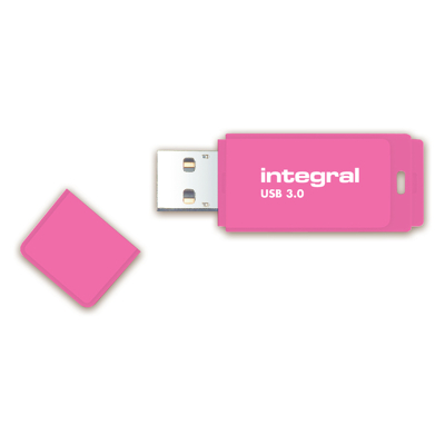 Afbeelding van USB stick 3.0 Integral 64GB neon roze