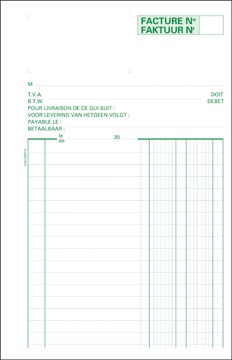 Afbeelding van Exacompta factuurboek, ft 21 x 13,5 cm, tweetalig, dupli (50 2 vel) factuurboeken