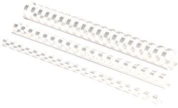 Afbeelding van Fellowes bindruggen, pak van 50 stuks, 25 mm, wit bindruggen