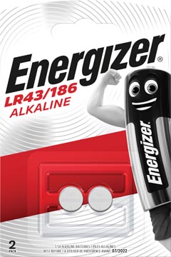 Afbeelding van Alkaline battery LR43 1.5V 2 blister Energizer