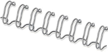 Afbeelding van Draadrug Fellowes 8mm 34 rings A4 zilver 100stuks