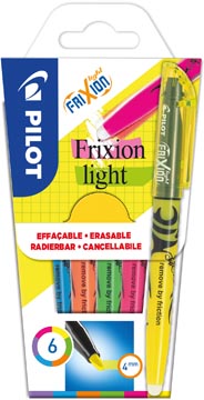 Afbeelding van Markeerstift PILOT Frixion set à 6 kleuren